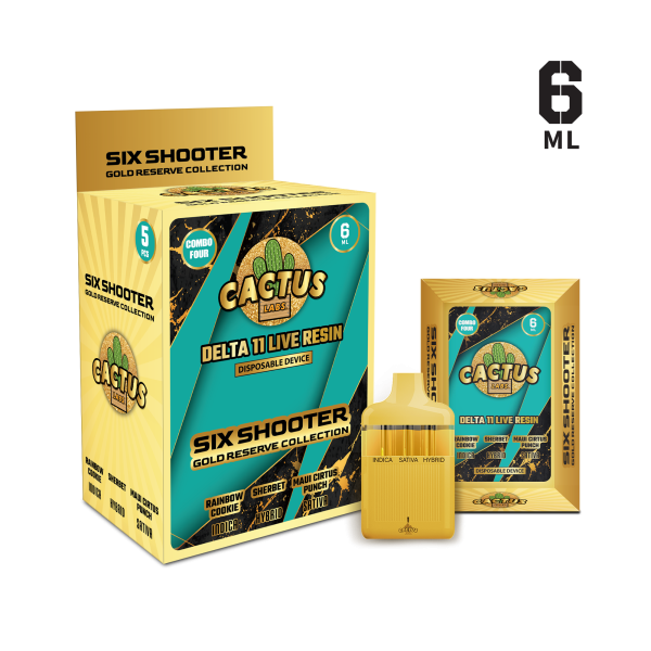 cactus labs D11 Live Resin Gold Reserve Rainbow Cookie + Sherbet + Maui Cirtus Punch (Indica + Hybrid + Sativa)