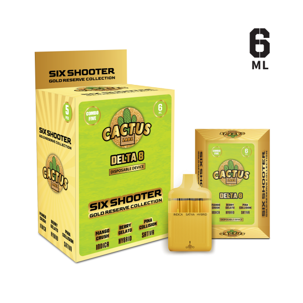 cactus labs Delta 8 Gold Reserve Mango Crush + Berry Gellato + Pina Collision (Indica + Hybrid + Sativa)