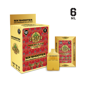cactus labs Six Shooter Take Off Blend Gold Reserve Watermelon Zkittlez + Dragon Fruit + Lemon Cake (Indica + Hybrid + Sativa)