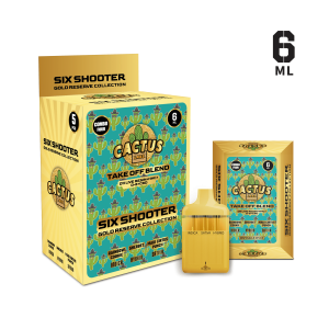 cactus labs Six Shooter Take Off Blend Gold Reserve Rainbow Cookies + Sherbet + Maui Cirtus Punch (Indica + Hybrid + Sativa)