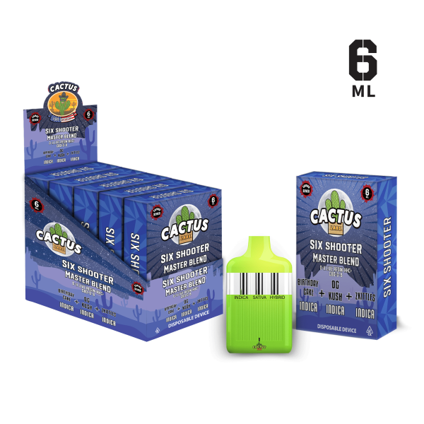 Cactus labs Six Shooter Master Blend Zkittles + Birthday Cake + OG Kush
