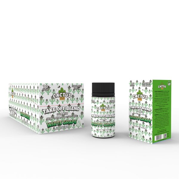 Cactus Labs Takeoff Blend White Grapes gummies